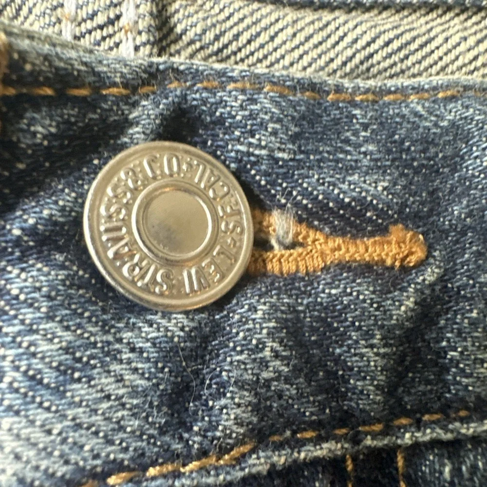 Levi's 505 Denim Shorts Mens W34 Blue Reg Fit Dk Wash Jan 2010 Made in Lesotho